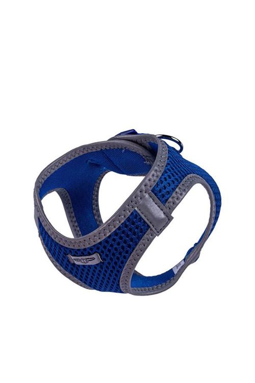 Doggie Havalı Dokuma Reflektör Küçük Irk Köpek Göğüs Tasması Xxsmall Mavi 26-30 Cm