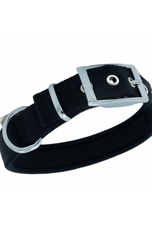 Doggie Elit Dokuma Köpek Boyun Tasması Large Siyah 2.5x42-50 Cm