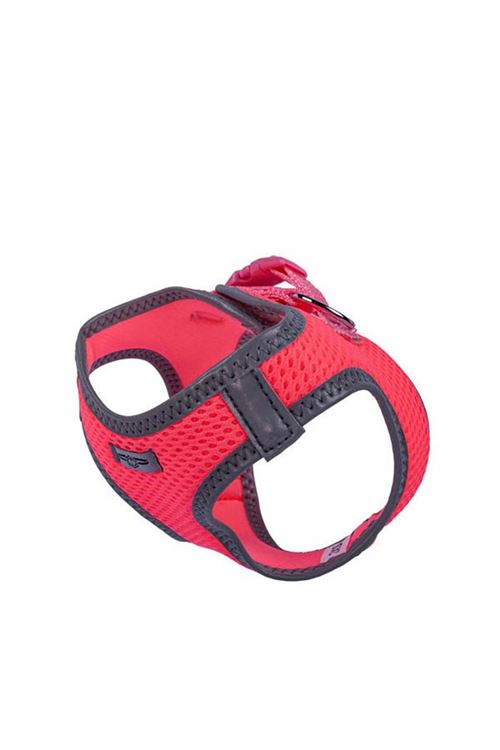 Doggie Havalı Dokuma Reflektör Küçük Irk Köpek Göğüs Tasması Xxsmall Pembe 26-30 Cm