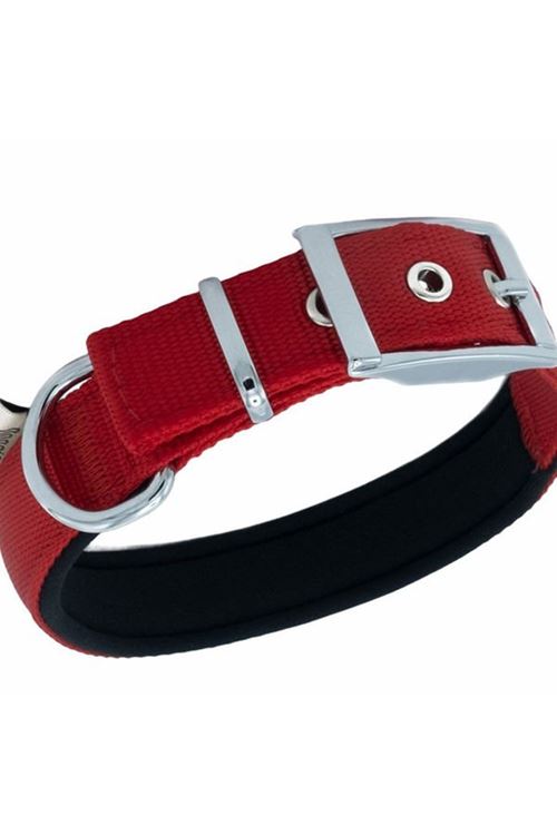 Doggie Elit Dokuma Köpek Boyun Tasması Large Kırmızı 2.5x42-50 Cm