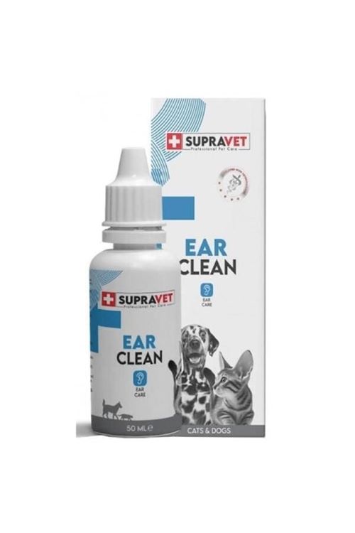 Supravet Ear Clean Kedi ve Köpek Kulak Temizleme Solüsyonu 50 Ml