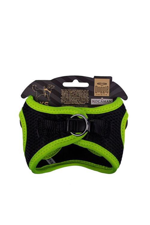 Doggie Havalı Dokuma Neon Küçük Irk Köpek Göğüs Tasması Xxsmall Sarı 26-30 Cm