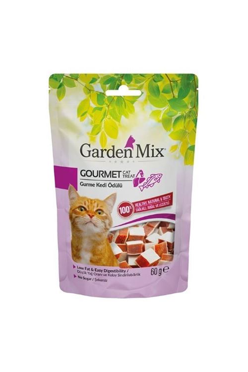 Garden Mix Gurme Düşük Yağlı Şekersiz Kedi Ödül Maması 60 Gr