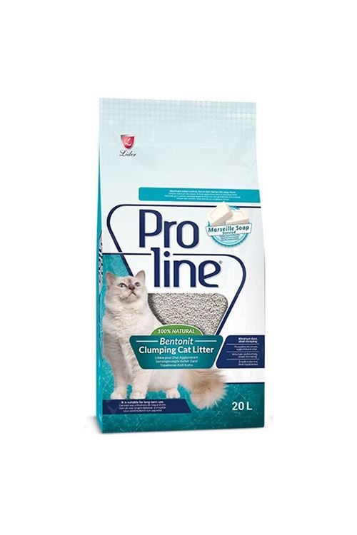 Proline Marsilya Sabun Kokulu Topaklanan Bentonit Kedi Kumu 20 Lt