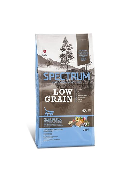 Spectrum Düşük Tahıllı Somonlu Hamsili ve Yaban Mersinli Yetişkin Kedi Maması 2 Kg