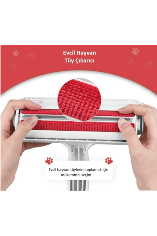 Wondi Hazneli Kedi ve Köpek Tüy Toplama Rulosu 8x19x20 Cm