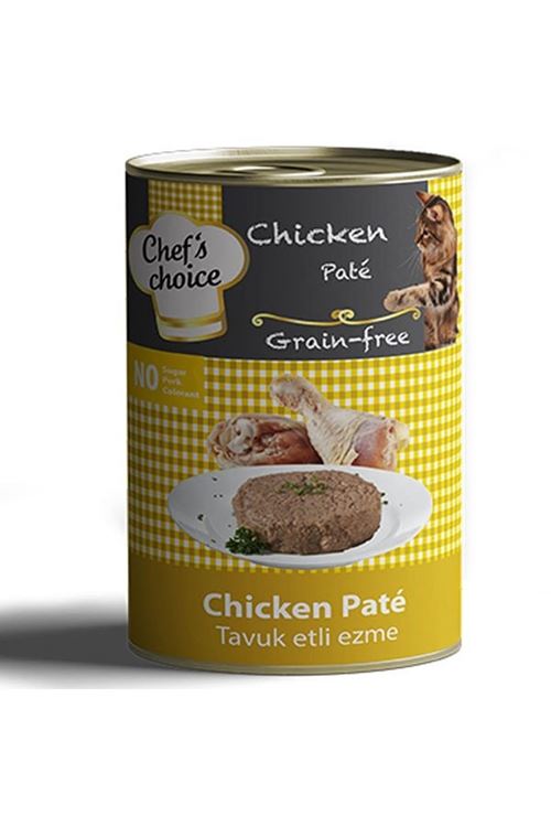 Chefs Choice Kıyılmış Tavuk Etli Tahılsız Yetişkin Konserve Kedi Maması 400 Gr