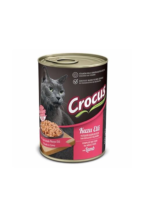 Crocus Kuzu Etli Yaş Kedi Maması 400 Gr