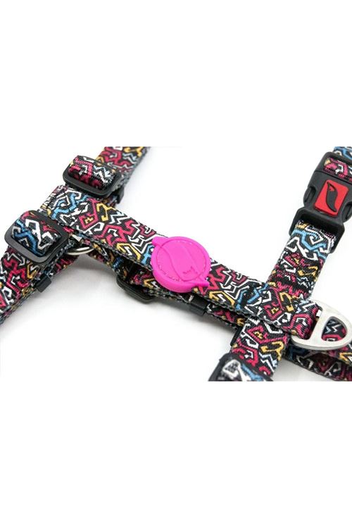 Tailpetz Graffiti Desenli Köpek Göğüs Tasması Small 24-38x32-51 Cm