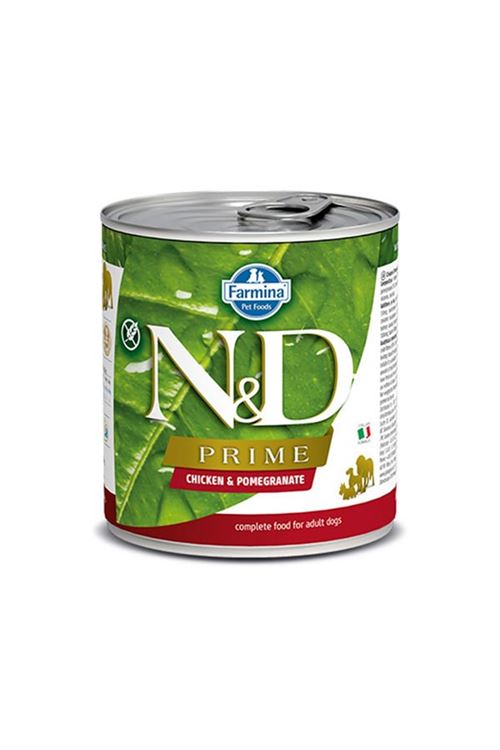 N&D Prime Tavuk ve Narlı Yavru Konserve Köpek Maması 285 Gr