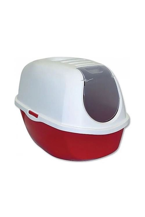 Moderna Smart Kapalı Kedi Tuvaleti Kırmızı 40x54x41 Cm