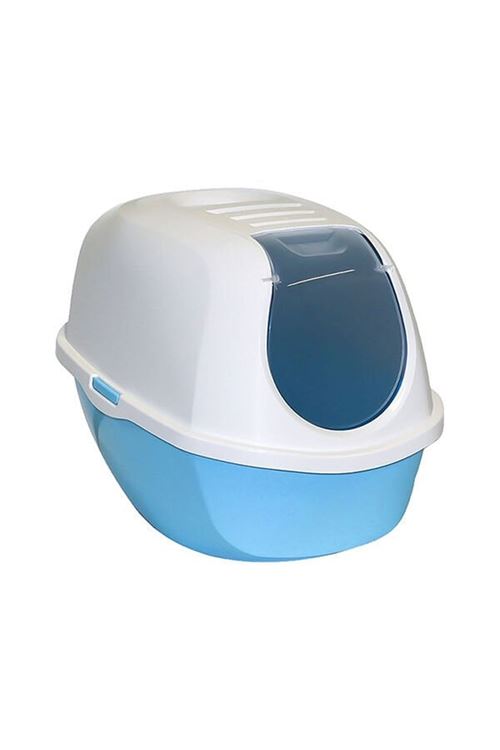 Moderna Smart Kapalı Kedi Tuvaleti Açık Mavi 40x54x41 Cm