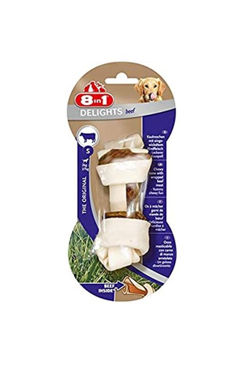 8in1 Delights Bones Biftekli Köpek Kemik Ödülü Small