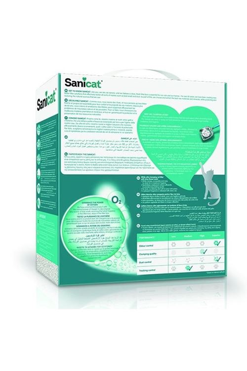 Sanicat Active White Lotus Çiçeği Kokulu Doğal Kedi Kumu 6 Lt