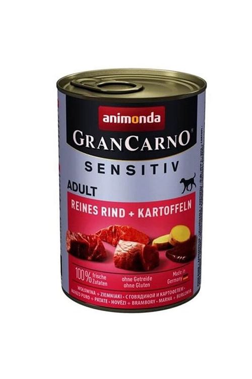 Animonda Gran Carno Sensitive Sığır Etli ve Patatesli Yetişkin Köpek Konservesi 400 Gr