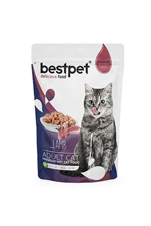 Bestpet Kuzu Etli Yetişkin Konserve Kedi Maması 85 Gr