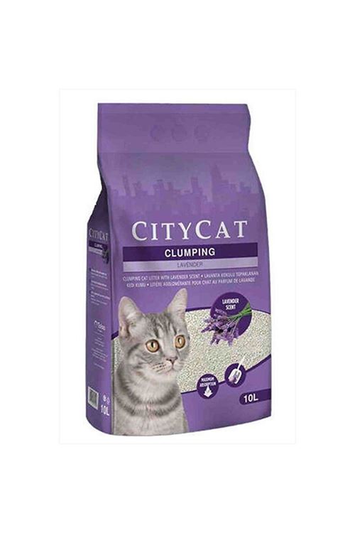 City Cat Topaklanan Lavanta Kokulu Kedi Kumu 10 Lt