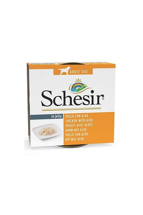 Schesir Jelly Puppy Aloe Vera ve Tavuklu Konserve Yavru Köpek Maması 150 Gr