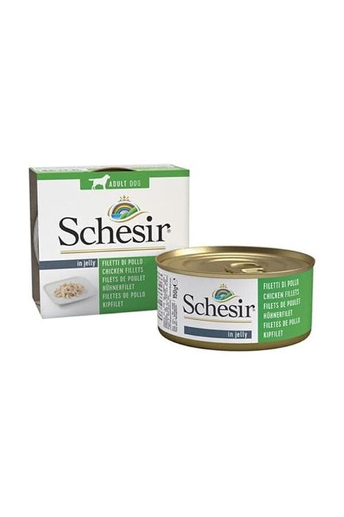 Schesir Jelly Pouch Tavuklu Fileto Konserve Yetişkin Köpek Maması 150 Gr