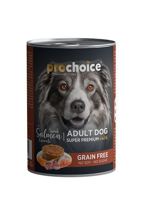 Pro Choice Adult Kuzu Somon ve Havuçlu Yetişkin Köpek Konservesi 400 Gr