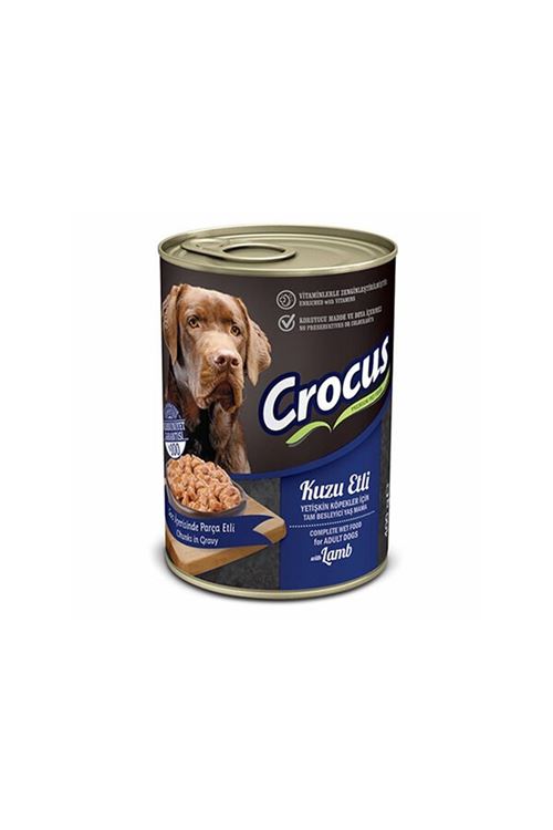 Crocus Kuzu Etli Yetişkin Yaş Köpek Maması 400 Gr