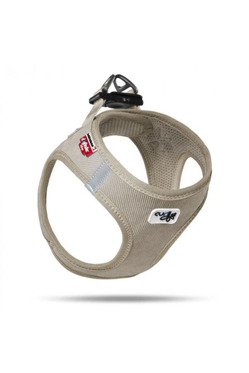 Curli Cord Vest Köpek Göğüs Tasması Tan Xxxsmall 26-30 Cm