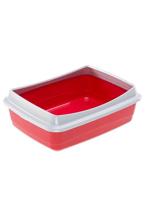 Ferplast NIP Plus 20 Kedi Tuvalet Kabı Kırmızı 47x36x15.5 Cm