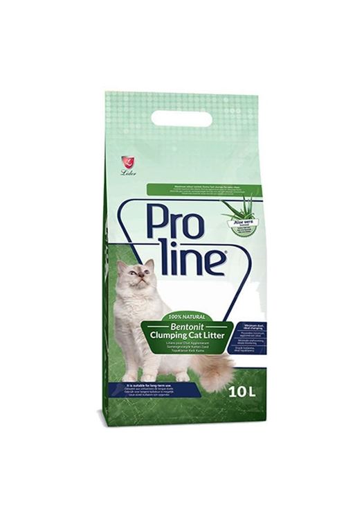 Proline Aloe Vera Kokulu Hızlı Topaklanan Bentonit Kedi Kumu 10 Lt