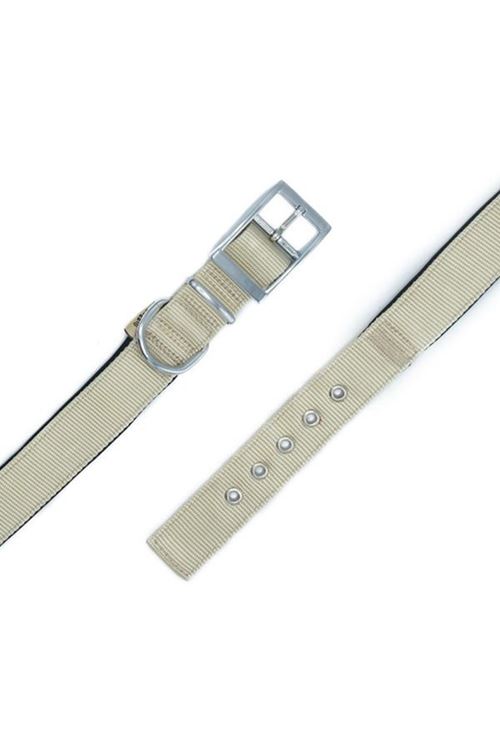 Doggie Elit Dokuma Köpek Boyun Tasması Large Haki 2.5x42-50 Cm