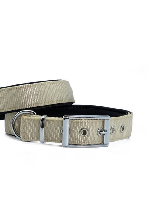 Doggie Elit Dokuma Köpek Boyun Tasması Medium Haki 2.5x37-45 Cm