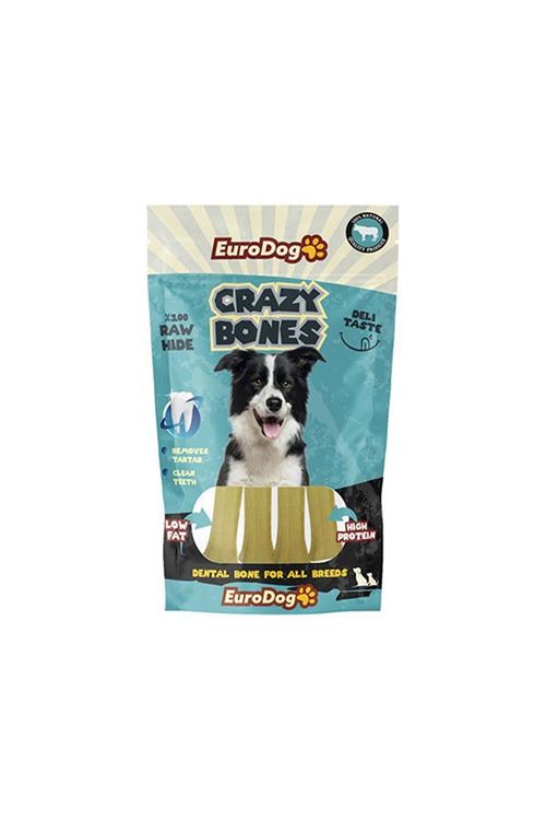 Euro Dog Crazy Bones Press Köpek Kemik Ödülü 5 Adet 7 Cm