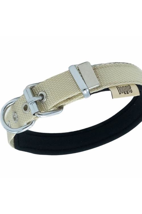 Doggie Comfort Dokuma Köpek Boyun Tasması Large Haki 2.5x42-50 Cm