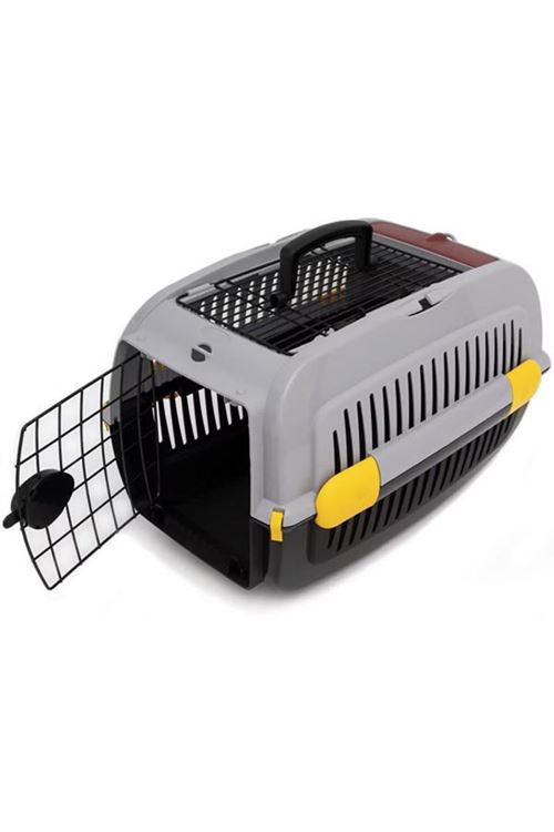 Aquael Comfy Üstü Açılır Köpek ve Kedi Taşıma Çantası Gri 48x33x32 Cm