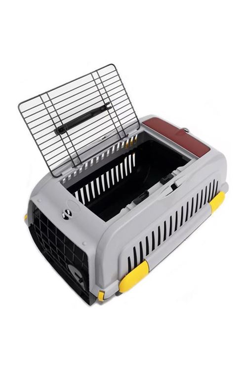 Aquael Comfy Üstü Açılır Köpek ve Kedi Taşıma Çantası Gri 48x33x32 Cm