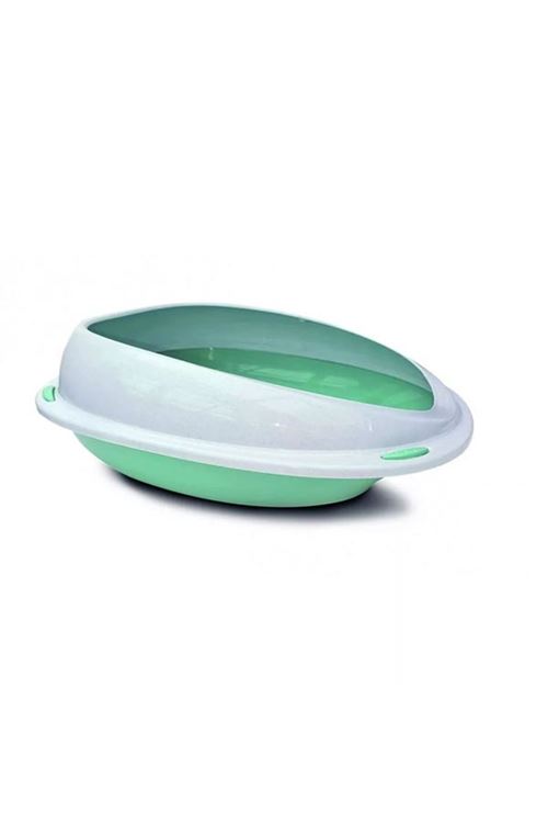 Aquael Comfy Cleo Açık Kedi Tuvaleti Medium Açık Yeşil 45x36x15.5 Cm