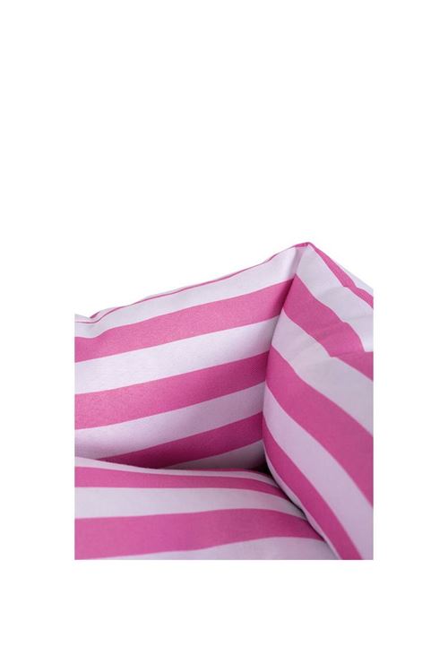 Peggy Daisy Pembe Çizgili Köpek Yatağı Large 80x60x23 Cm