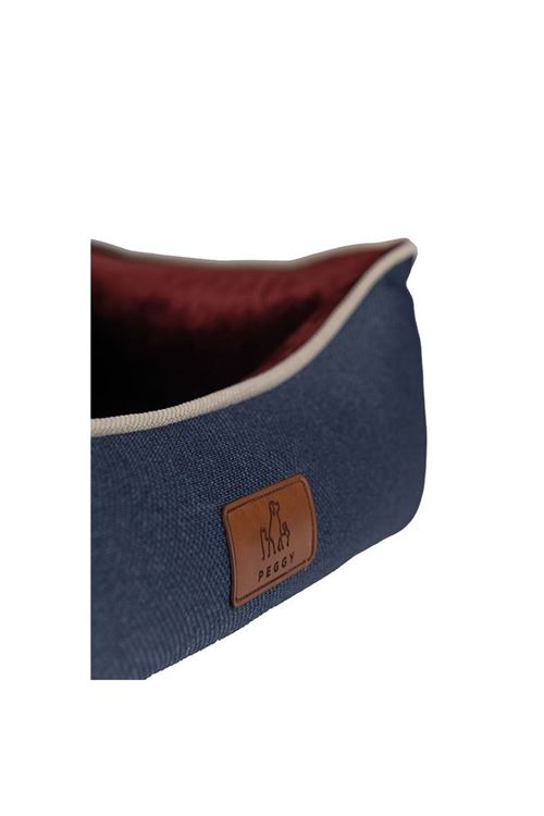 Peggy Lola Köpek Yatağı Bordo Lacivert Medium 70x50x25 Cm