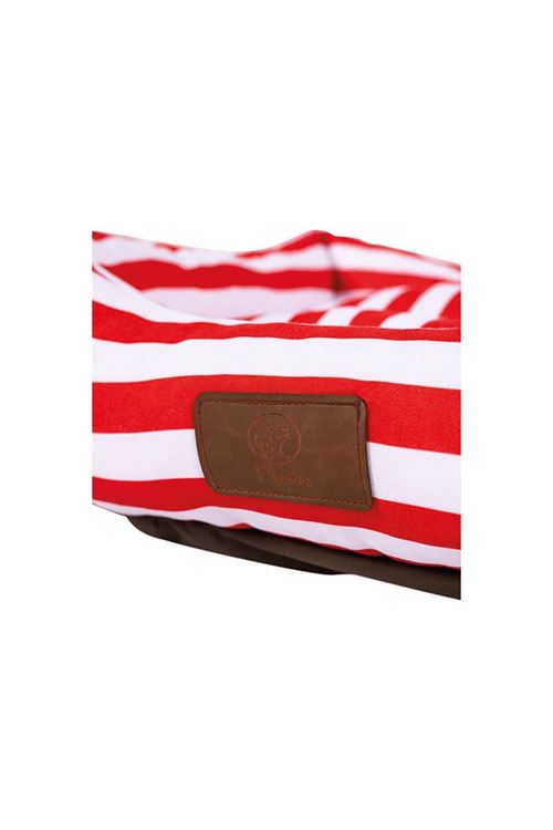 Peggy Daisy Kırmızı Çizgili Köpek Yatağı Small 50x38x25 Cm