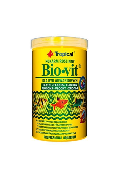Tropical Bio-Vit Bitkisel İçerikli Pul Balık Yemi 1000 Ml 200 Gr