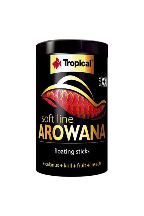Tropical Softline Arowana Xxlarge Yetişkin Arowanalar için Renklendirici Balık Yemi 1000 Ml 320 Gr