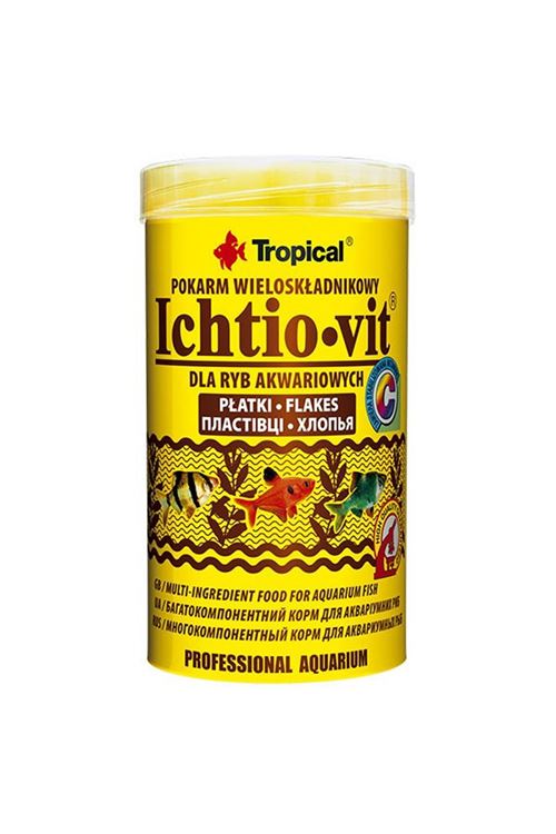 Tropical İchtio-Vit Zengin İçerikli Pul Balık Yemi 1000 Ml 200 Gr