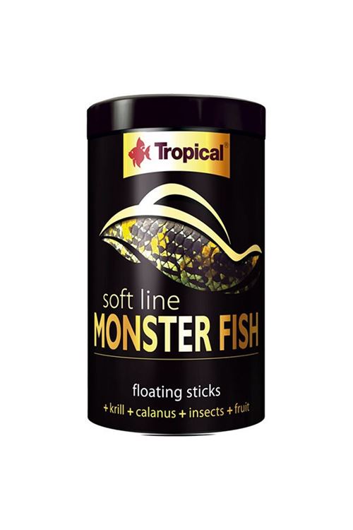 Tropical Softline Monster Fish Stick Büyük Etobur Balıklar için Çubuk Balık Yemi 1000 Ml 320 Gr