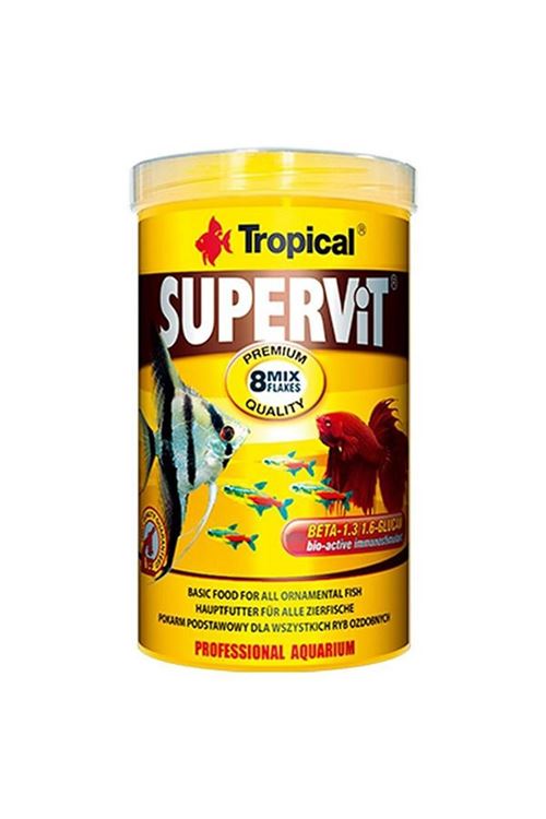 Tropical Süpervit Flakes Üniversal Pul Balık Yemi 250 Ml 50 Gr