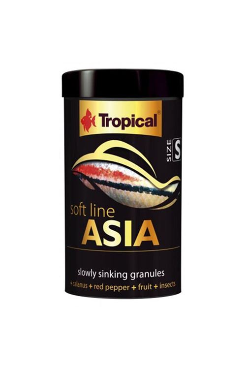 Tropical Softline Asia Asya Kökenli Balıklar için Renklendirici Balık Yemi Small 100 Ml 50 Gr