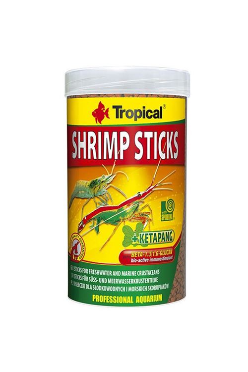 Tropical Shrimp Sticks Tatlı ve Tuzlu Su Kabukluları için Çubuk Yem 100 Ml 55 Gr
