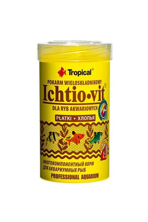 Tropical İchtio-Vit Zengin İçerikli Pul Balık Yemi 100 Ml 20 Gr