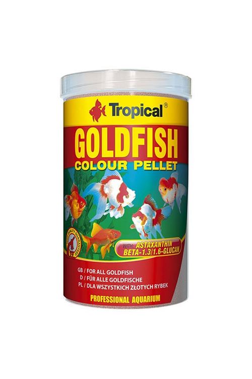 Tropical Goldfish Colour Pellet Japon Balıkları için Pellet Balık Yemi 100 Ml 30 Gr