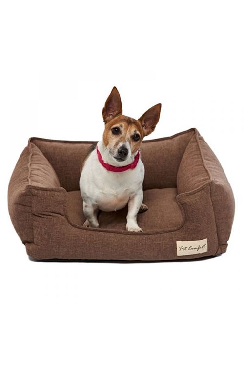 Pet Comfort Alpha Mirandus Kedi ve Köpek Yatağı Açık Kahverengi Xsmall 48x58 Cm