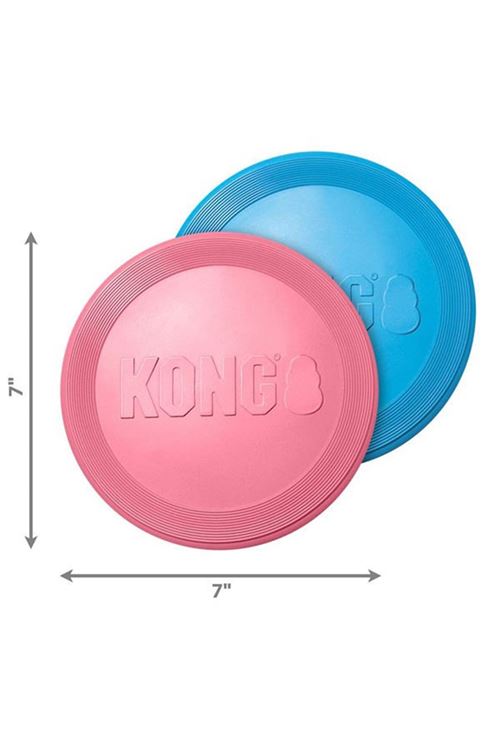 Kong Puppy Yavru Köpek için Frizbi Pembe/Mavi