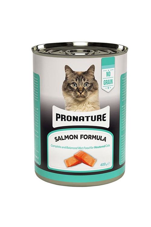 Pronature Tahılsız Somonlu Kısırlaştırılmış Konserve Kedi Maması 400 Gr